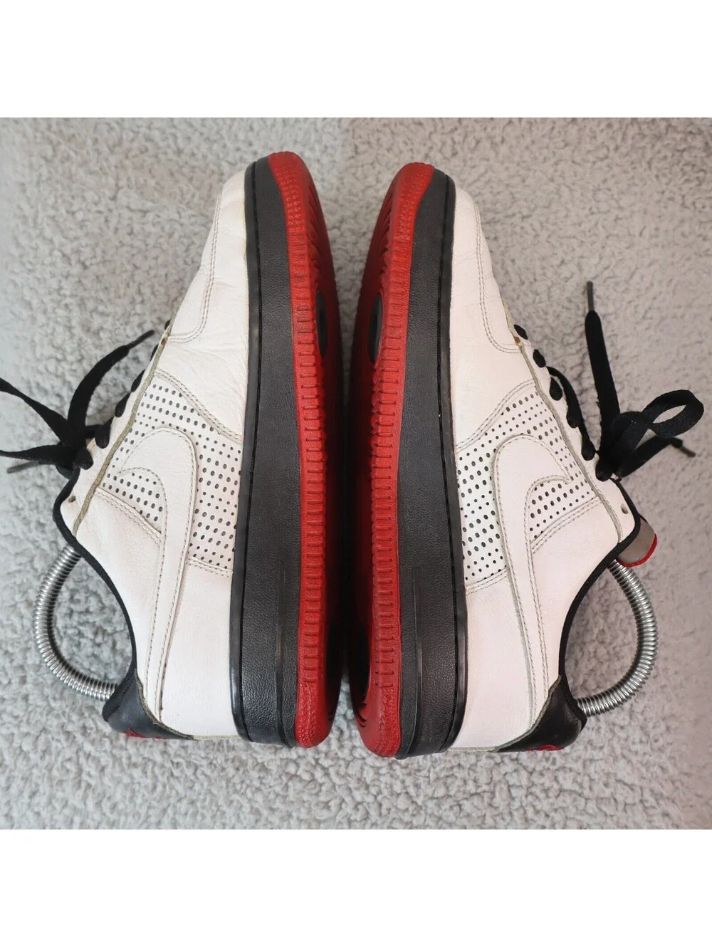 Nike Air Force One Low 5.5Y White Varsity Red 320335-111